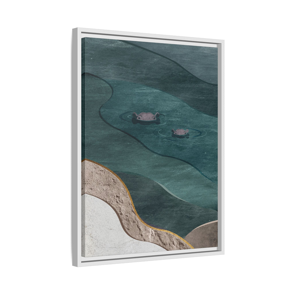 IMVUBU – Hippo Canvas Wall Art