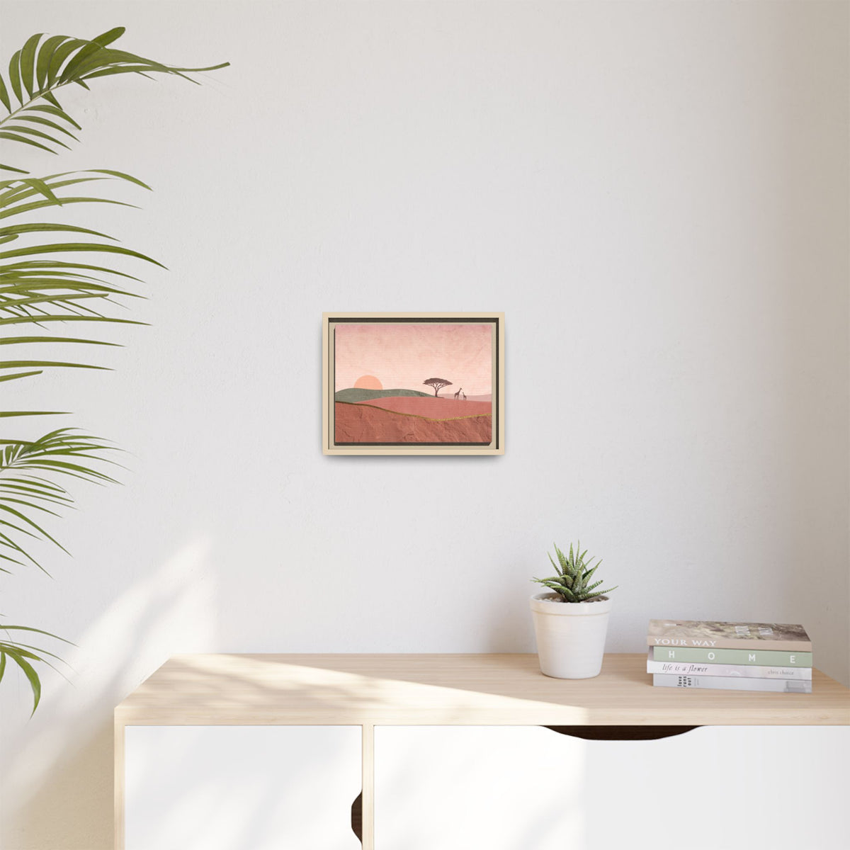 ILANGA 01 – Horizon Giraffe Sunrise Canvas Wall Art