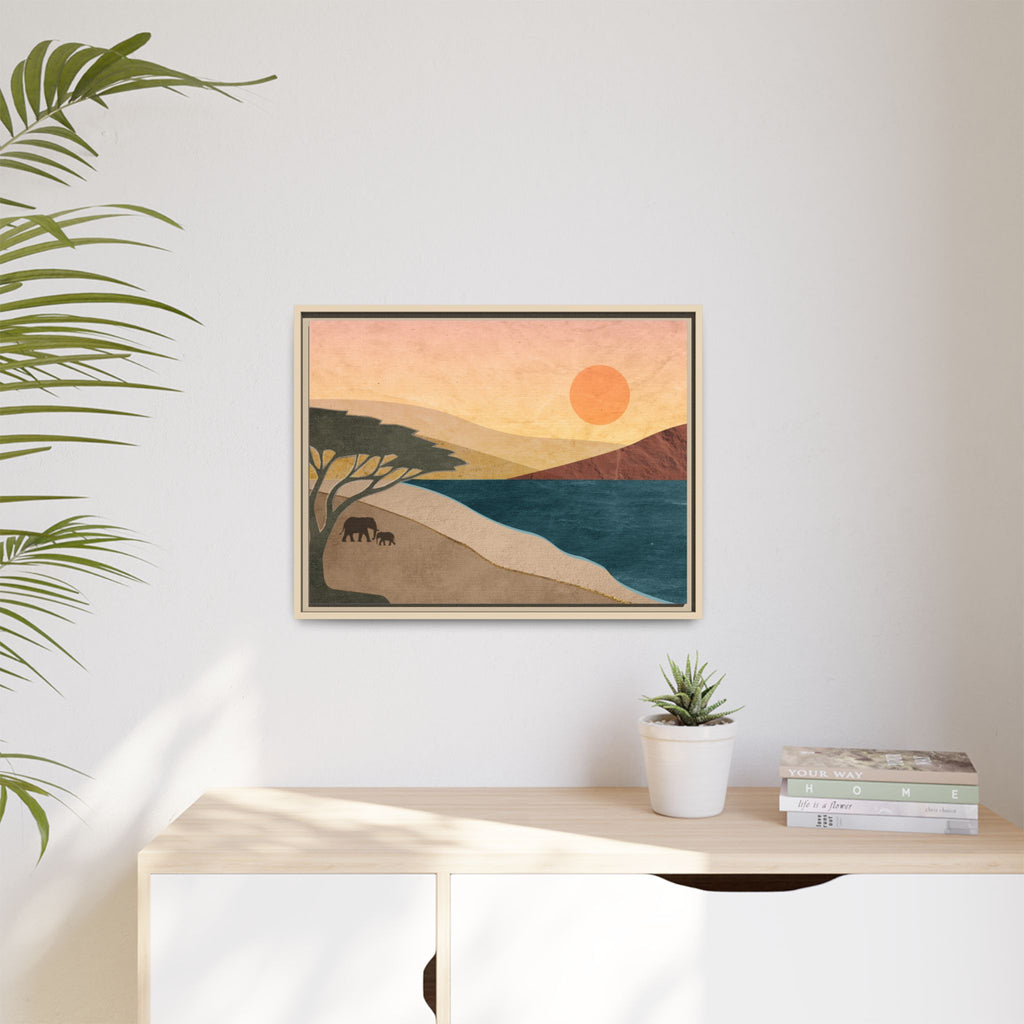 ILANGA 04 – Shoreline Elephant Canvas Wall Art