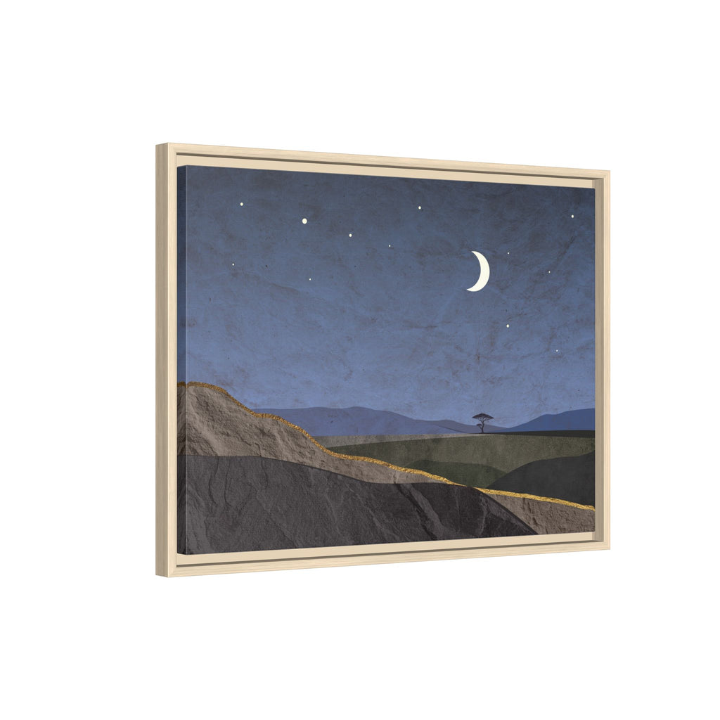 ILANGA 06 – Nightfall Moon & Stars Canvas Wall Art