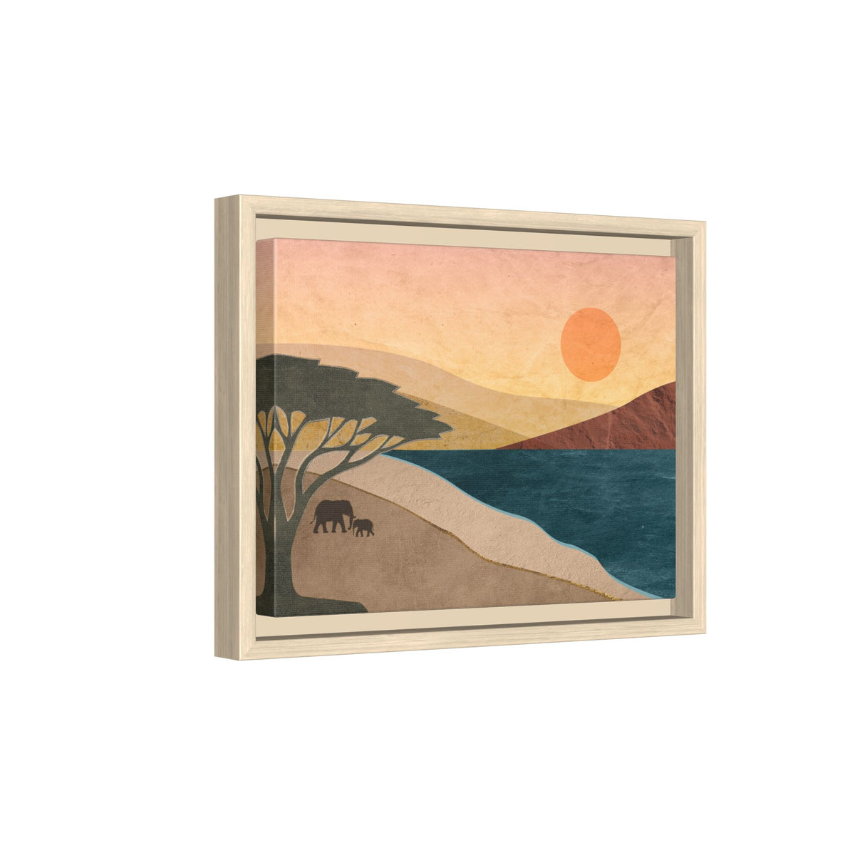 ILANGA 04 – Shoreline Elephant Canvas Wall Art