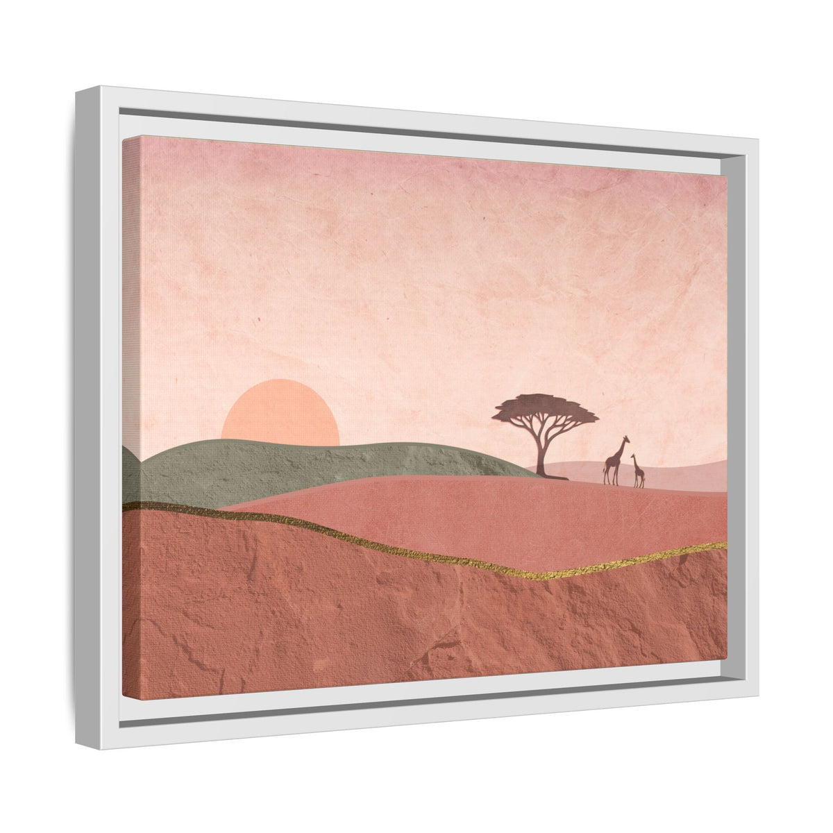 ILANGA 01 – Horizon Giraffe Sunrise Canvas Wall Art