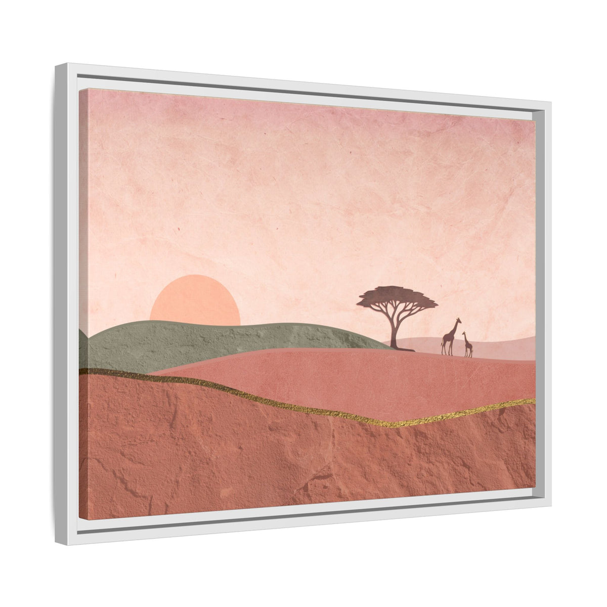 ILANGA 01 – Horizon Giraffe Sunrise Canvas Wall Art