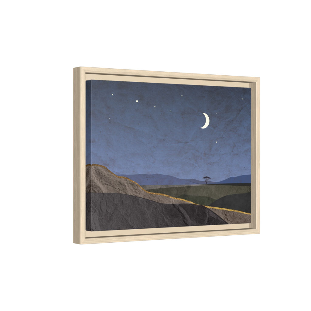 ILANGA 06 – Nightfall Moon & Stars Canvas Wall Art