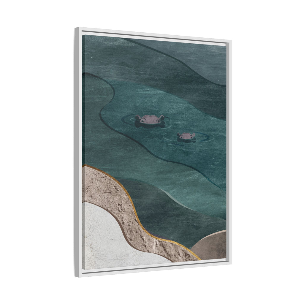 IMVUBU – Hippo Canvas Wall Art