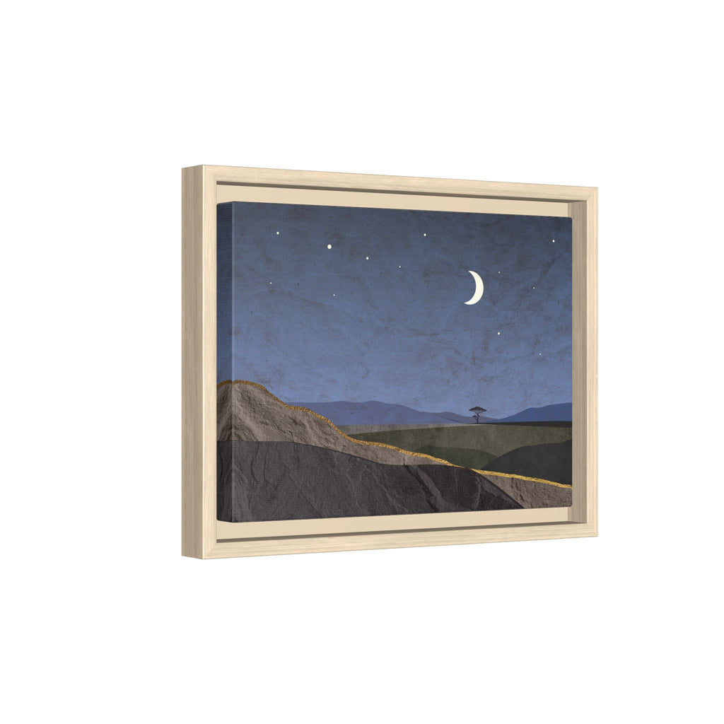 ILANGA 06 – Nightfall Moon & Stars Canvas Wall Art