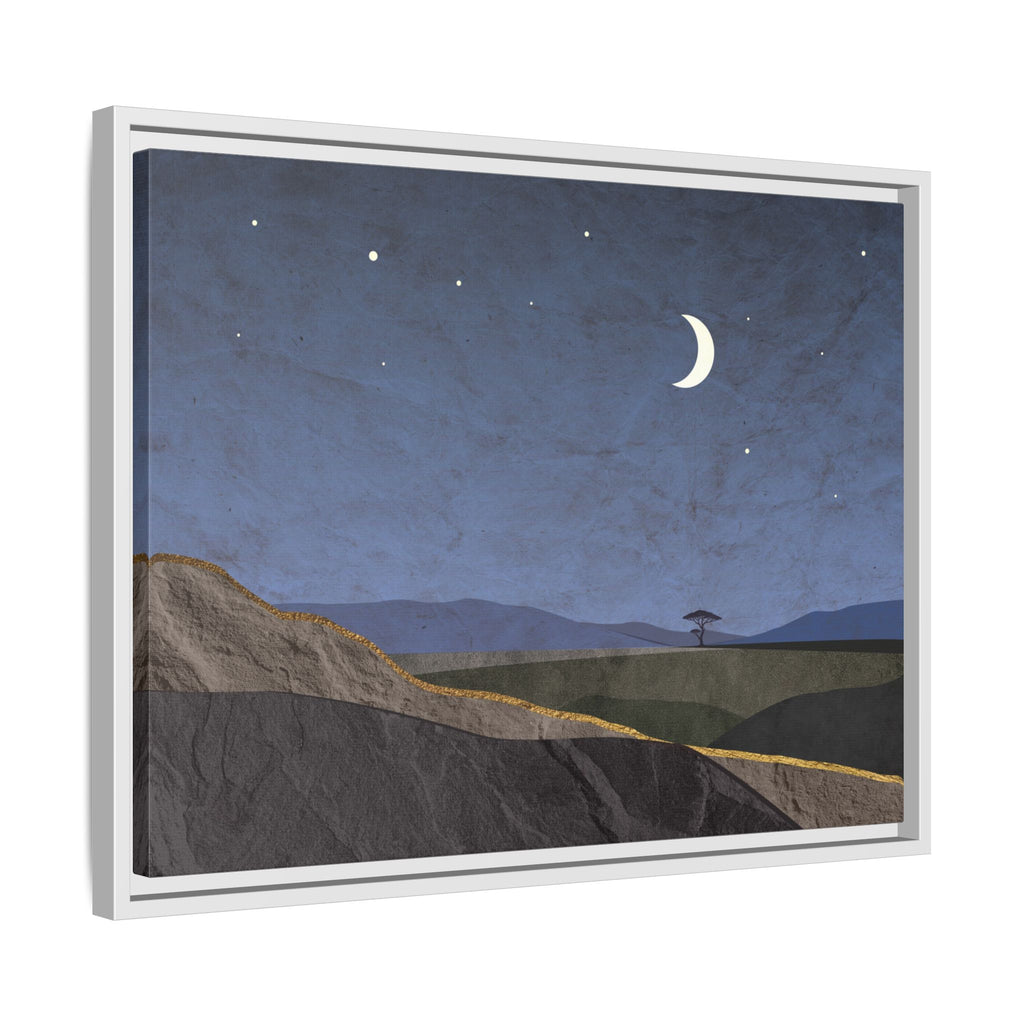 ILANGA 06 – Nightfall Moon & Stars Canvas Wall Art