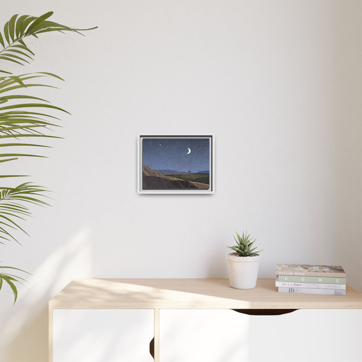 ILANGA 06 – Nightfall Moon & Stars Canvas Wall Art