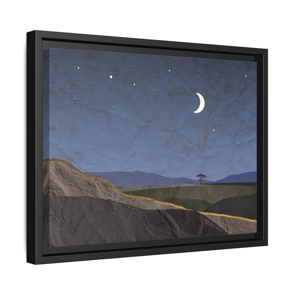 ILANGA 06 – Nightfall Moon & Stars Canvas Wall Art