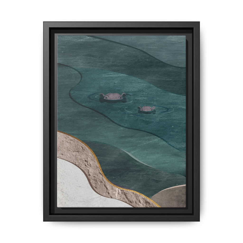 IMVUBU – Hippo Canvas Wall Art