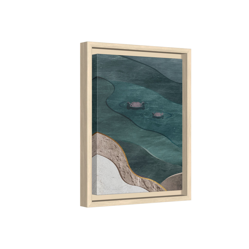 IMVUBU – Hippo Canvas Wall Art