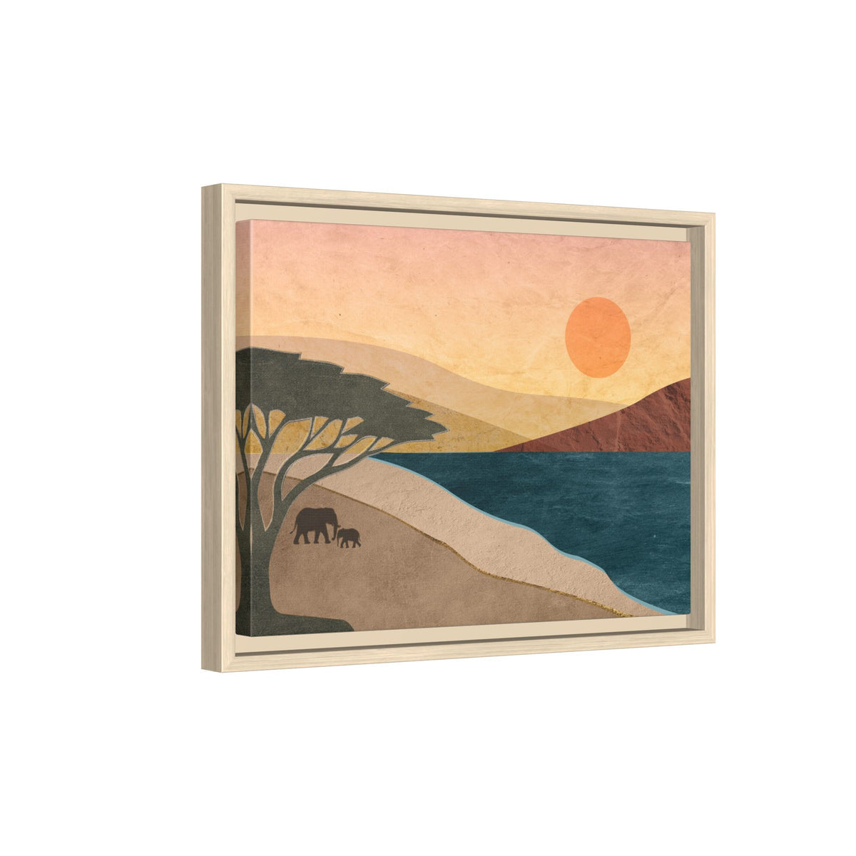 ILANGA 04 – Shoreline Elephant Canvas Wall Art