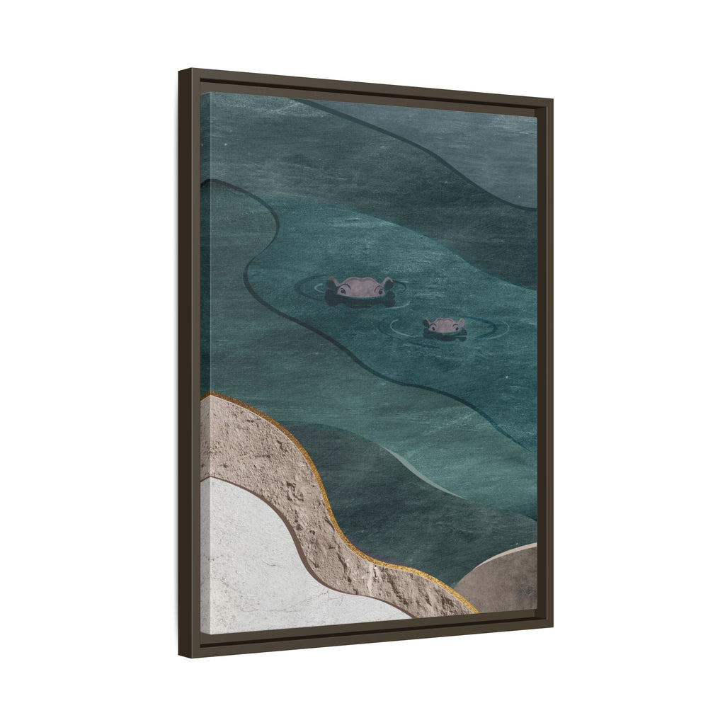 IMVUBU – Hippo Canvas Wall Art