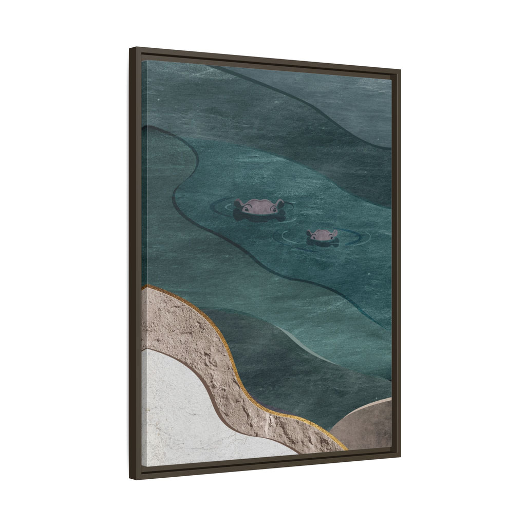 IMVUBU – Hippo Canvas Wall Art