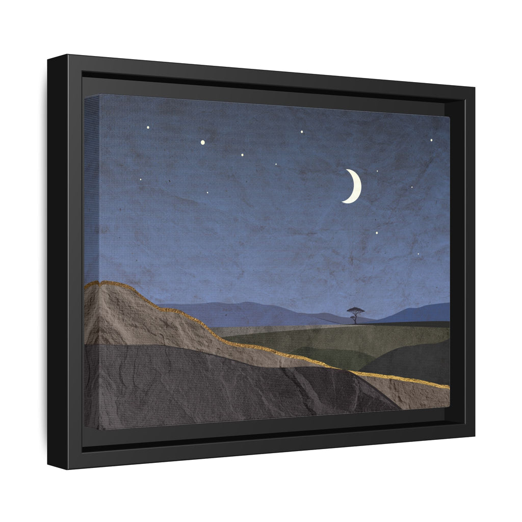 ILANGA 06 – Nightfall Moon & Stars Canvas Wall Art