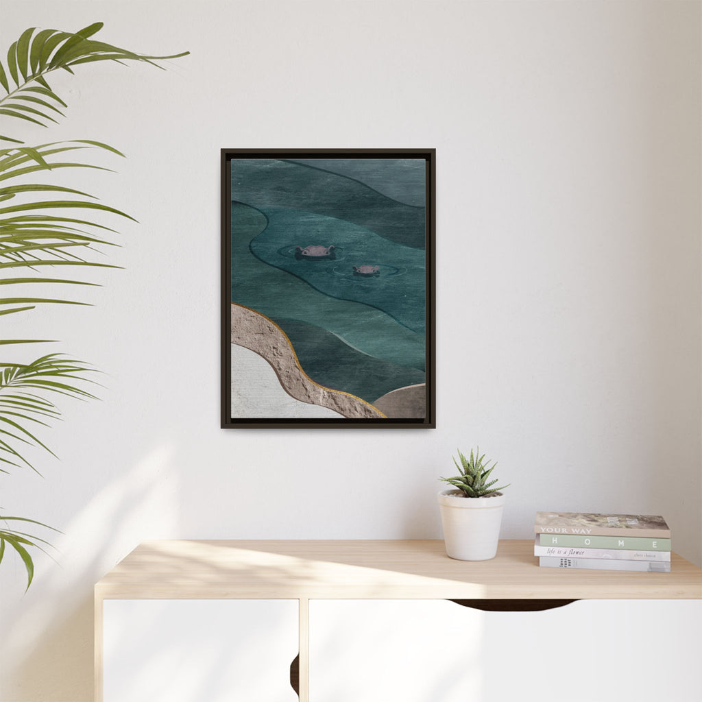 IMVUBU – Hippo Canvas Wall Art
