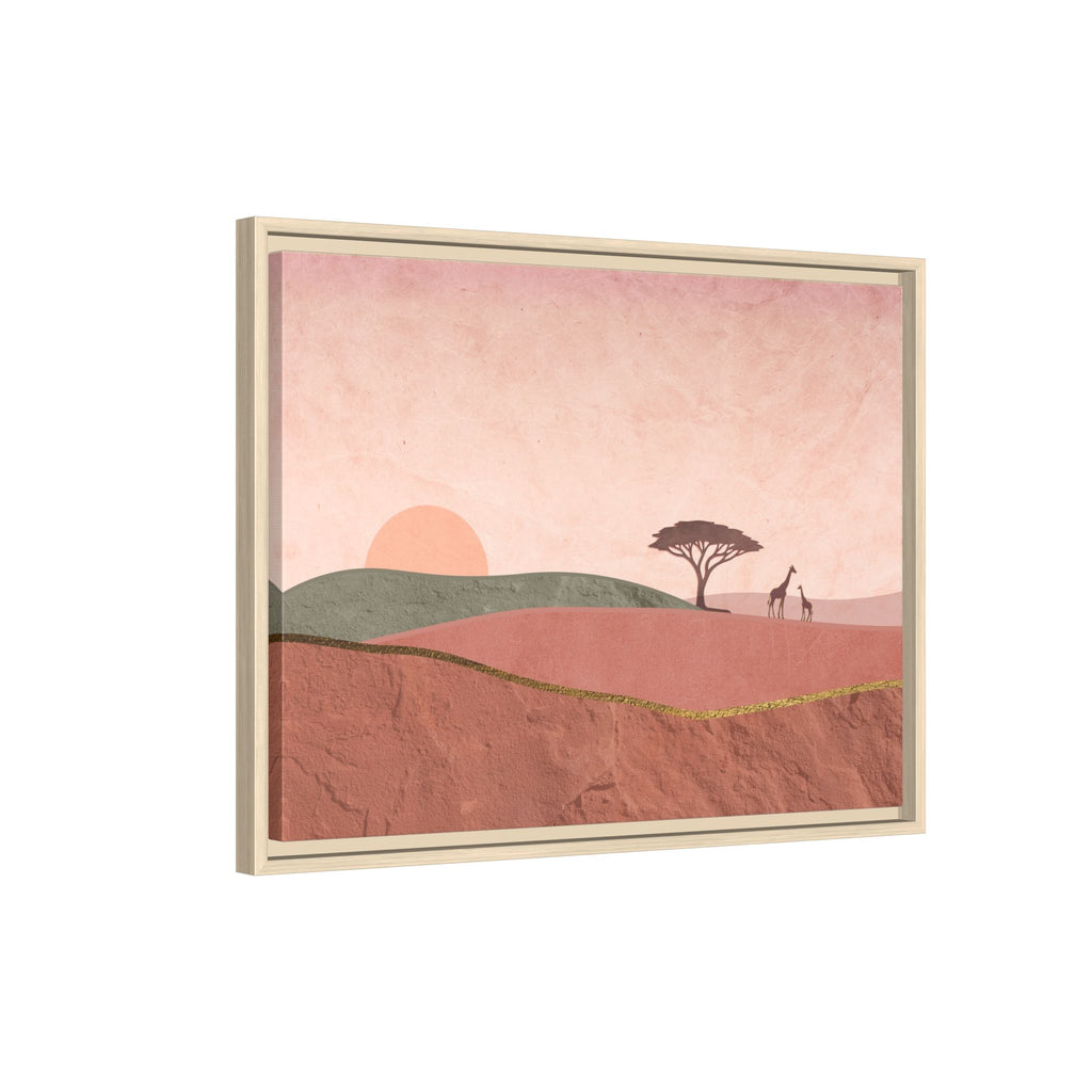 ILANGA 01 – Horizon Giraffe Sunrise Canvas Wall Art