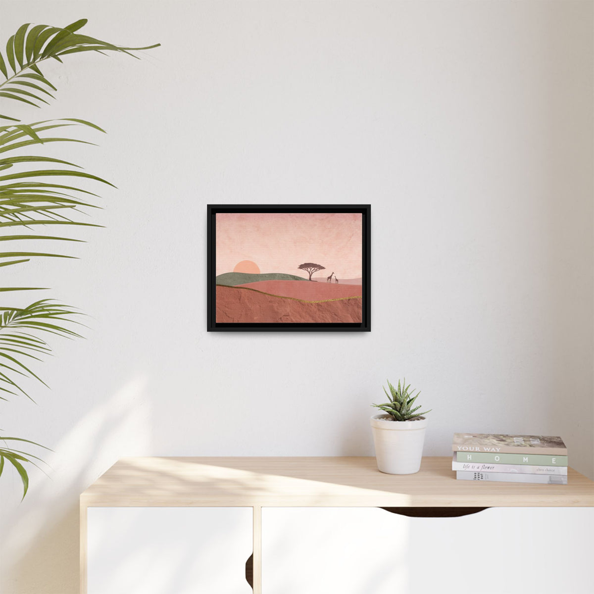 ILANGA 01 – Horizon Giraffe Sunrise Canvas Wall Art