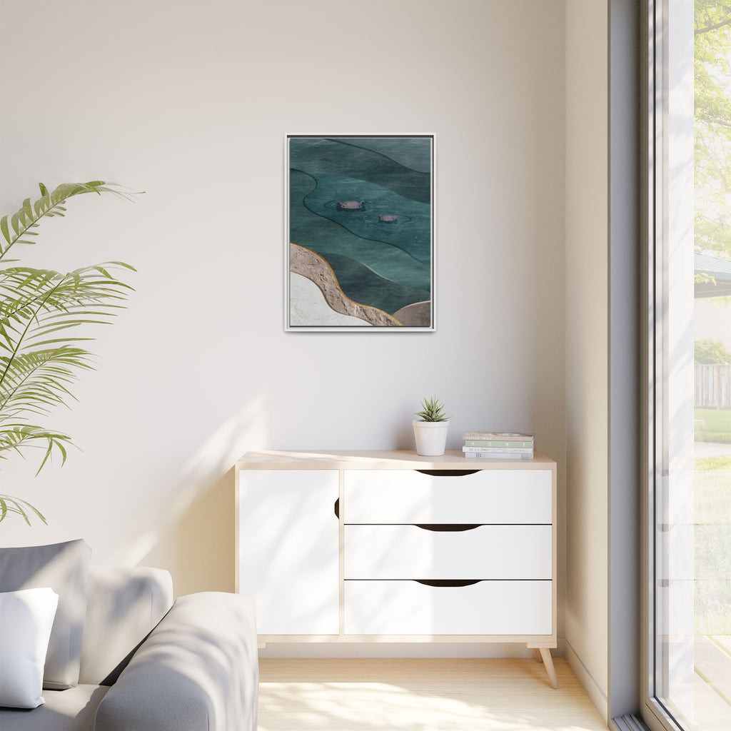 IMVUBU – Hippo Canvas Wall Art