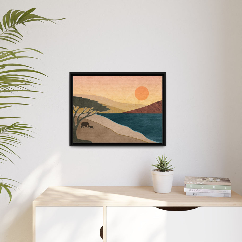 ILANGA 04 – Shoreline Elephant Canvas Wall Art