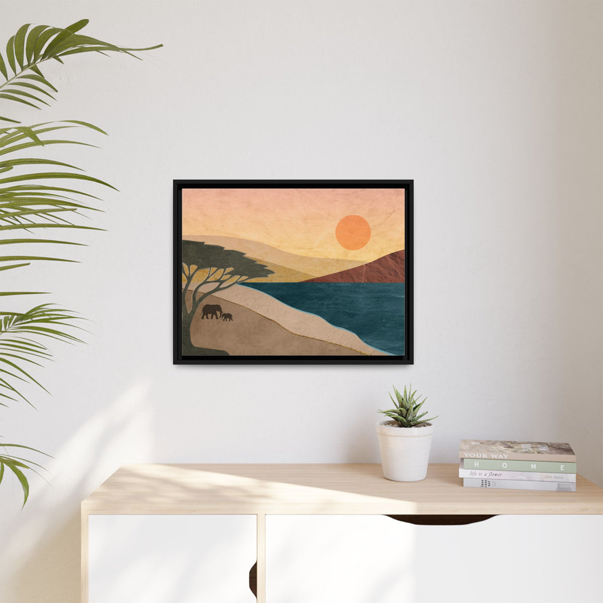 ILANGA 04 – Shoreline Elephant Canvas Wall Art