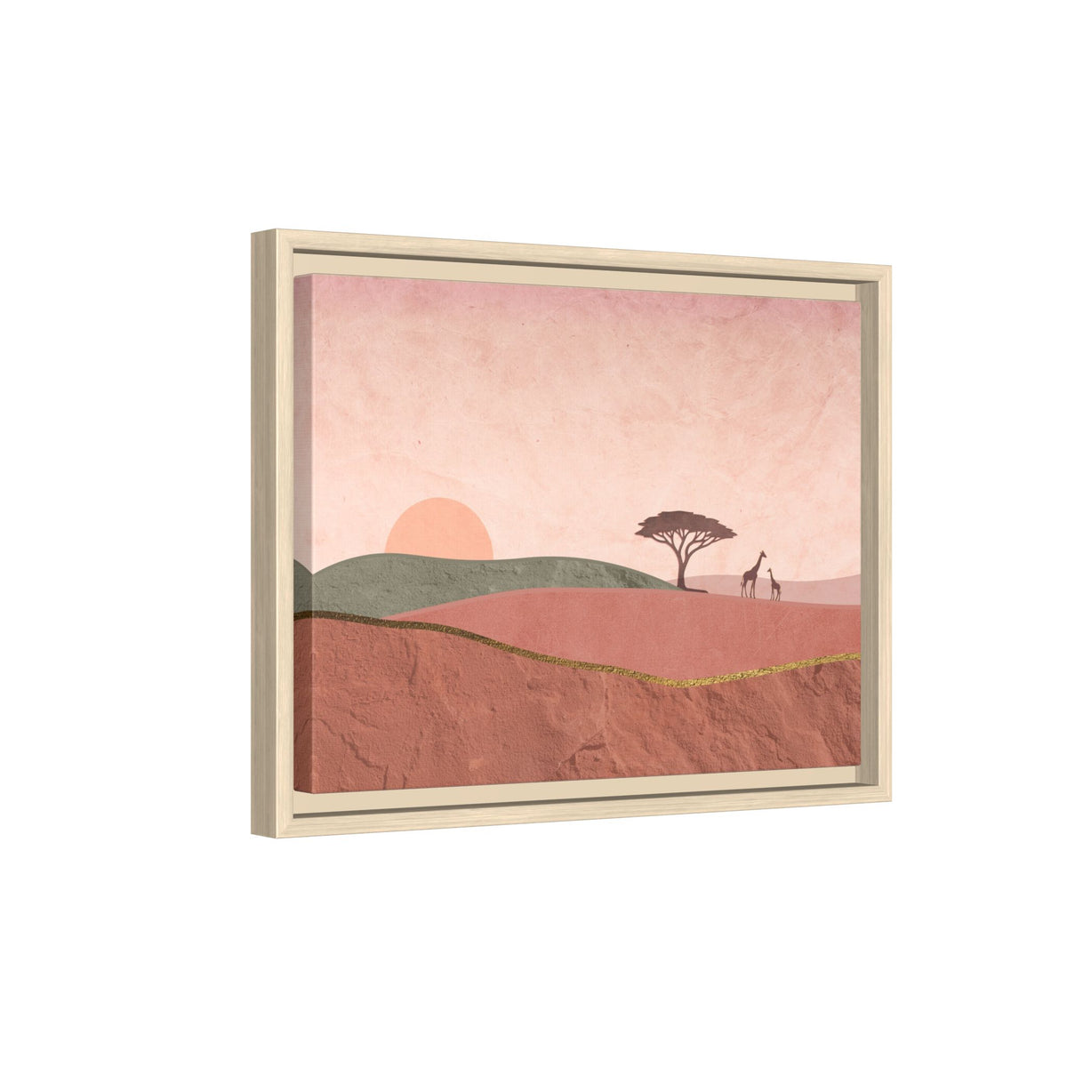 ILANGA 01 – Horizon Giraffe Sunrise Canvas Wall Art