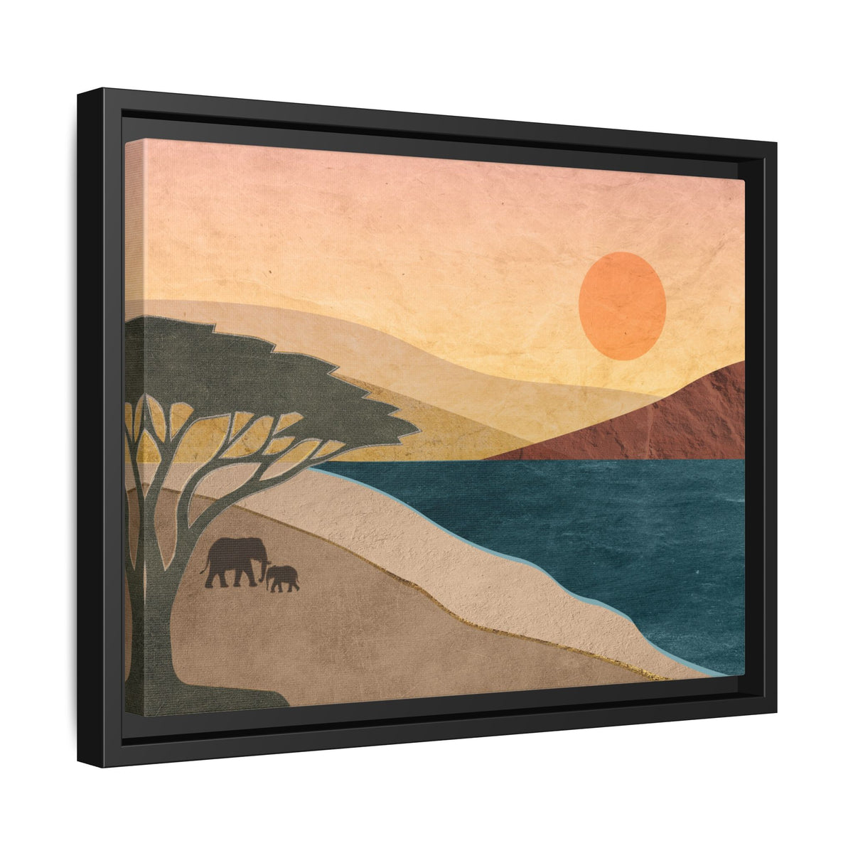 ILANGA 04 – Shoreline Elephant Canvas Wall Art