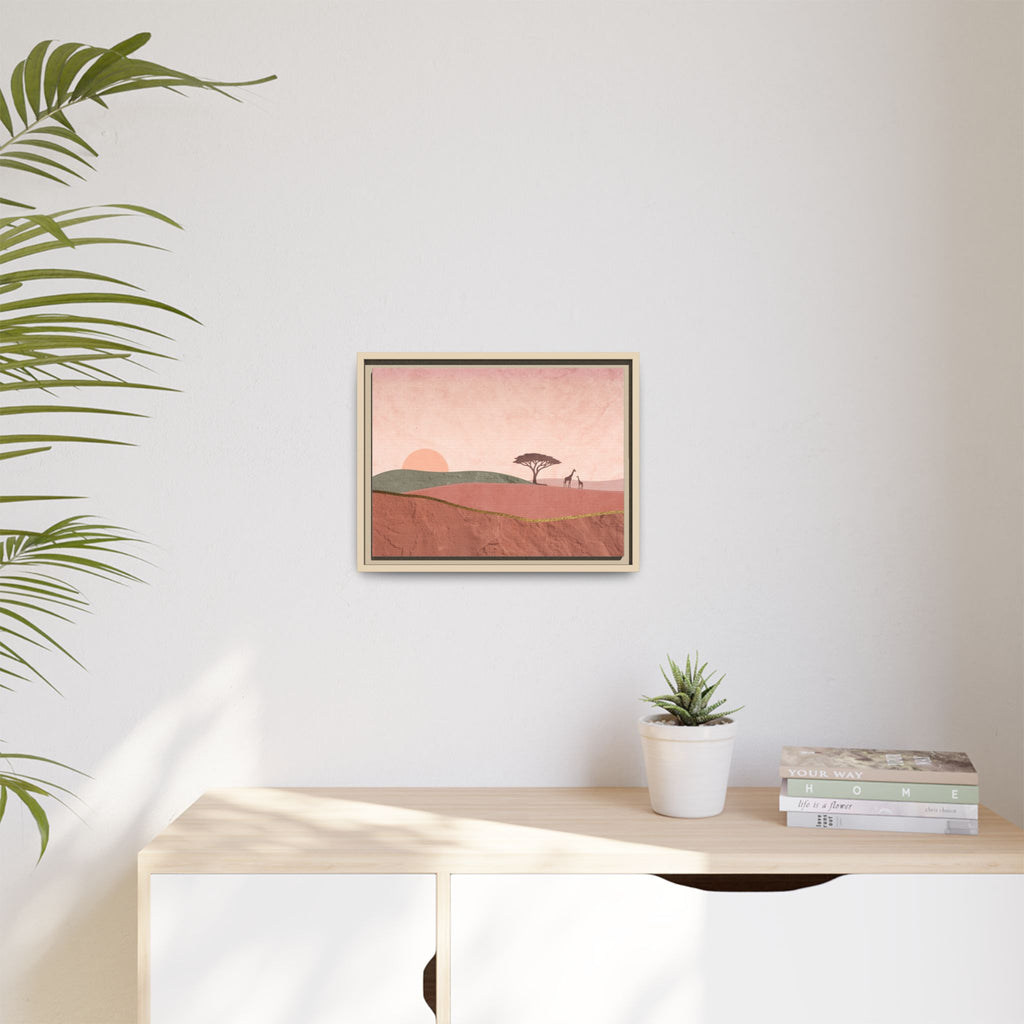 ILANGA 01 – Horizon Giraffe Sunrise Canvas Wall Art