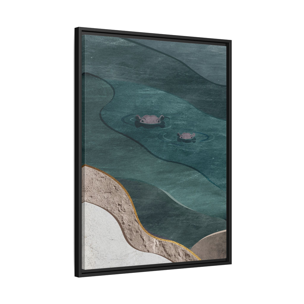 IMVUBU – Hippo Canvas Wall Art