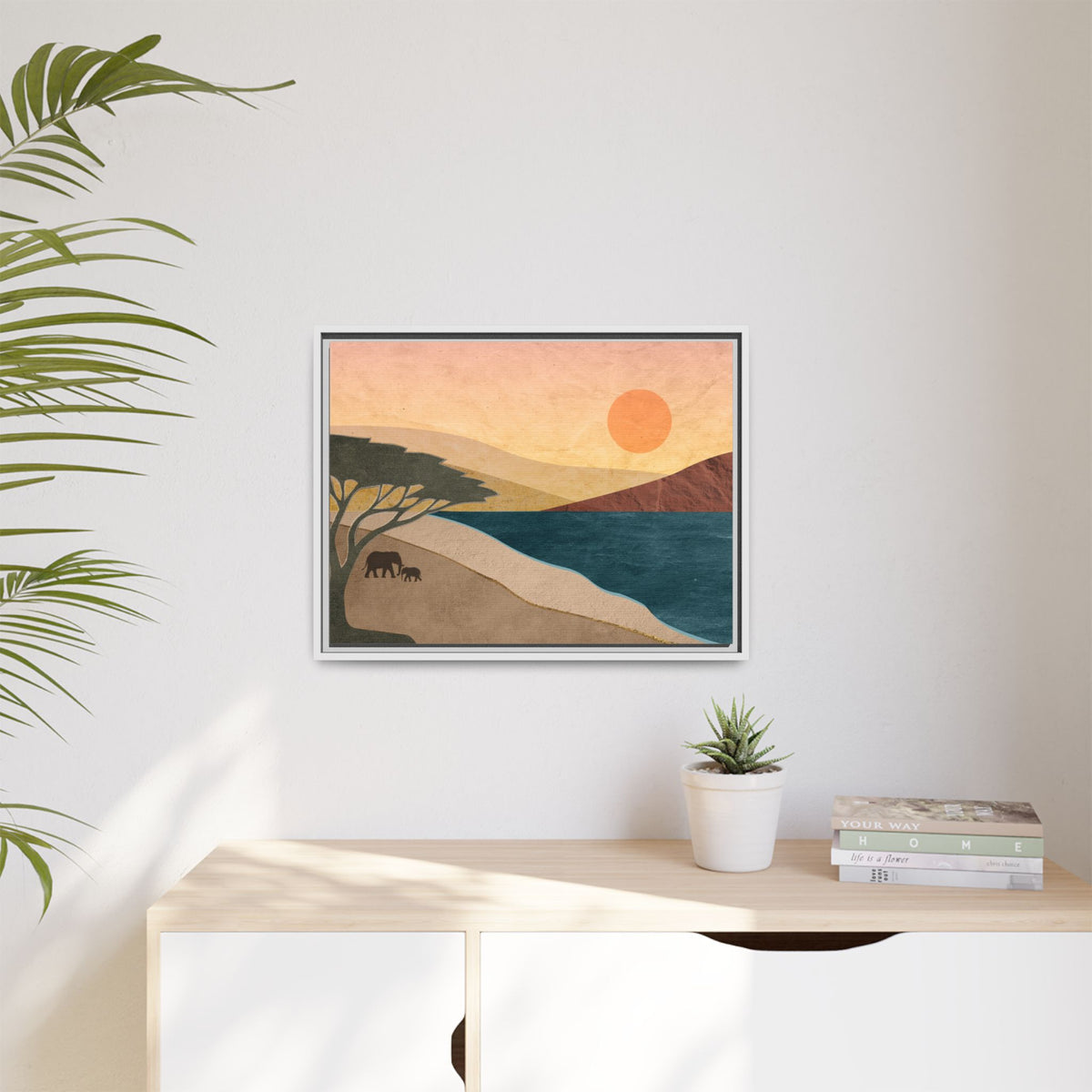 ILANGA 04 – Shoreline Elephant Canvas Wall Art