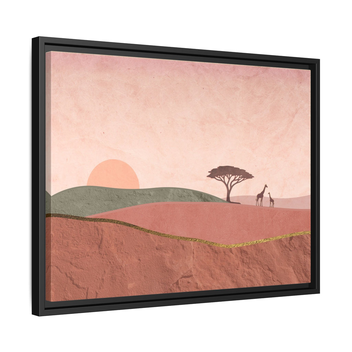 ILANGA 01 – Horizon Giraffe Sunrise Canvas Wall Art