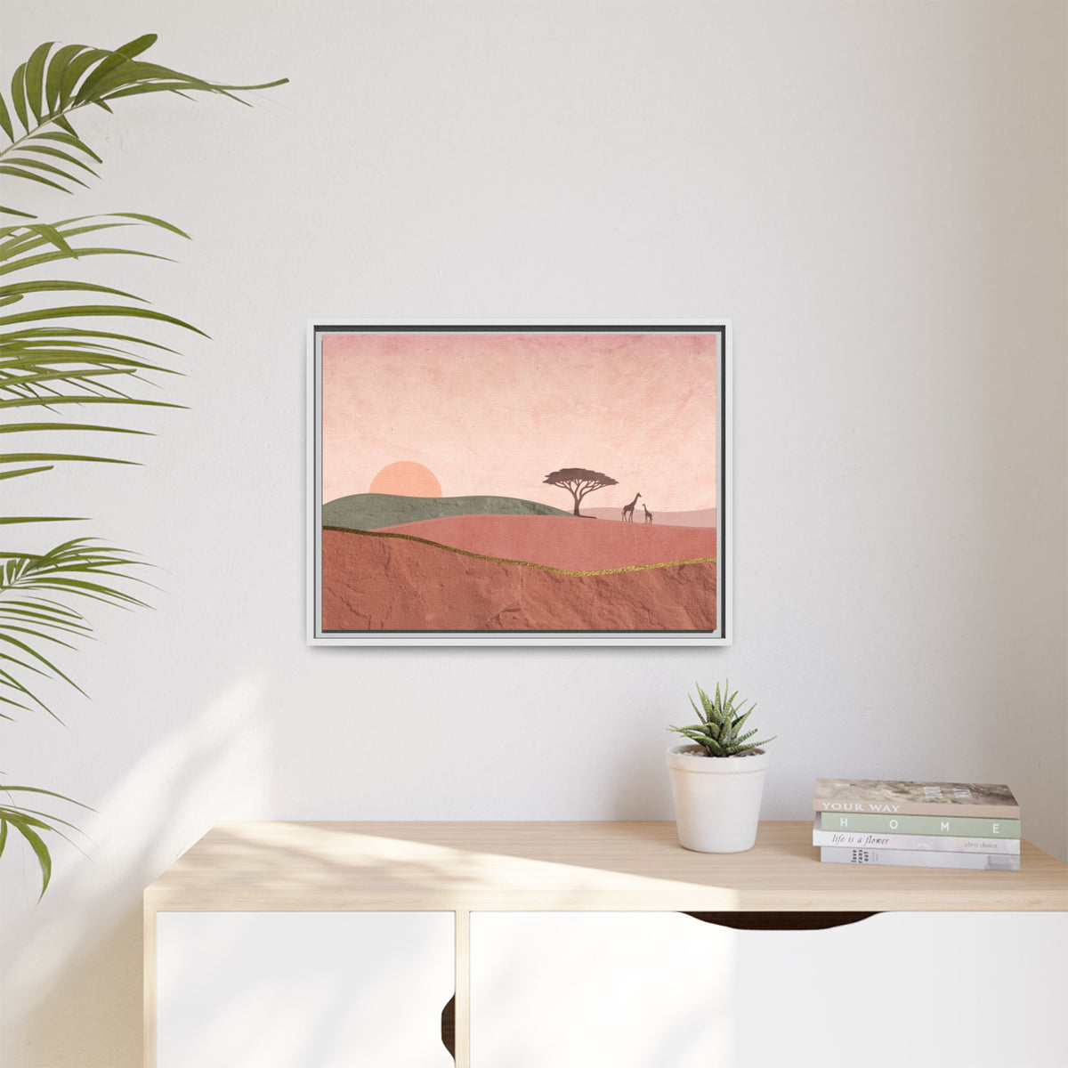 ILANGA 01 – Horizon Giraffe Sunrise Canvas Wall Art