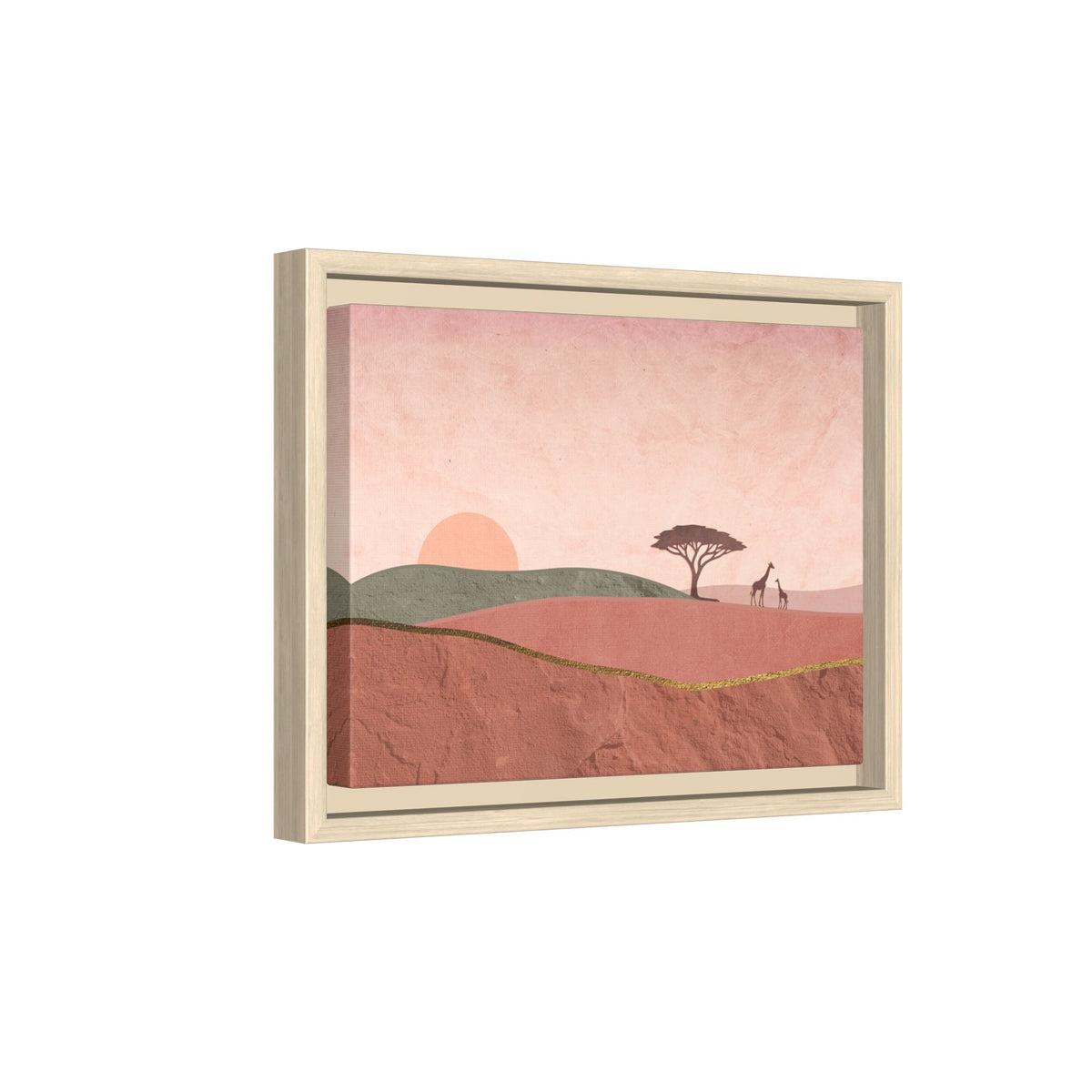 ILANGA 01 – Horizon Giraffe Sunrise Canvas Wall Art