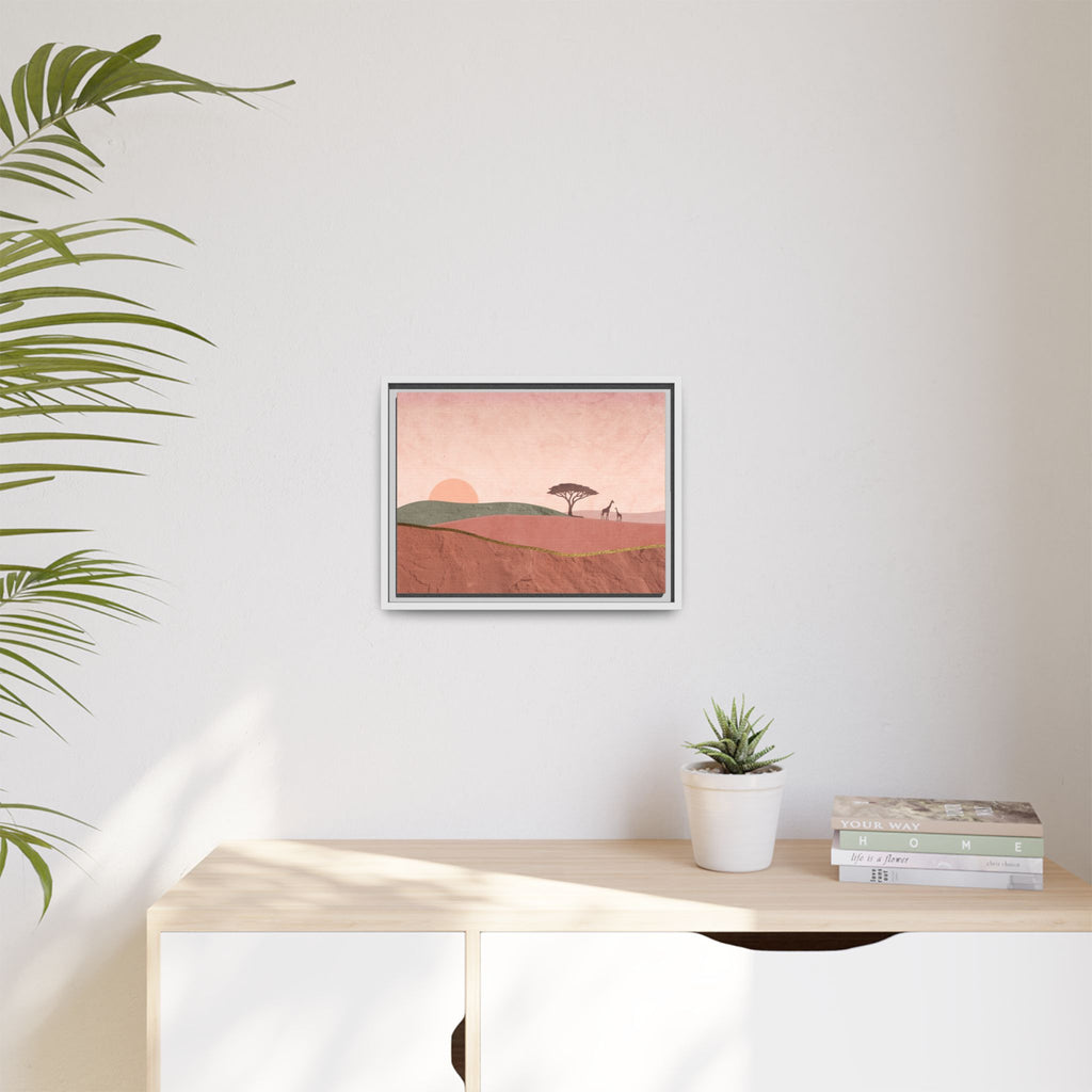 ILANGA 01 – Horizon Giraffe Sunrise Canvas Wall Art