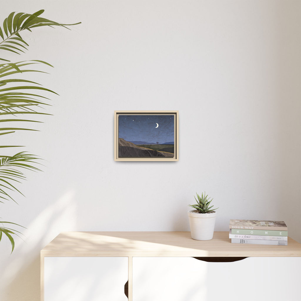 ILANGA 06 – Nightfall Moon & Stars Canvas Wall Art