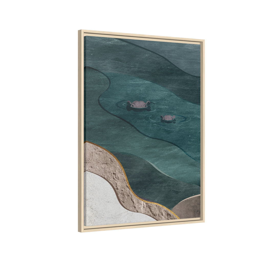 IMVUBU – Hippo Canvas Wall Art