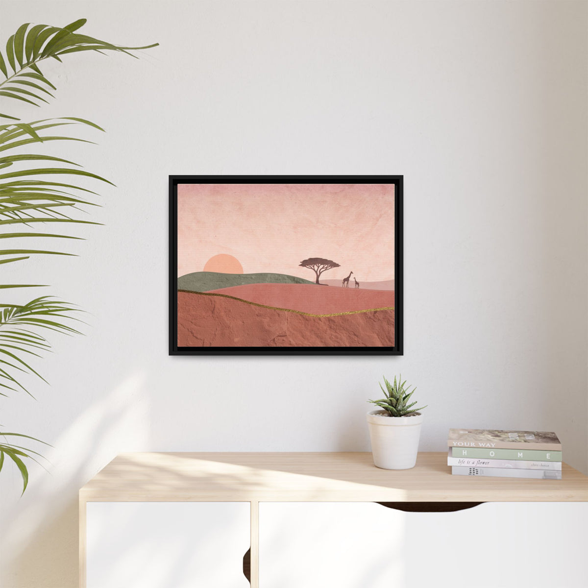 ILANGA 01 – Horizon Giraffe Sunrise Canvas Wall Art
