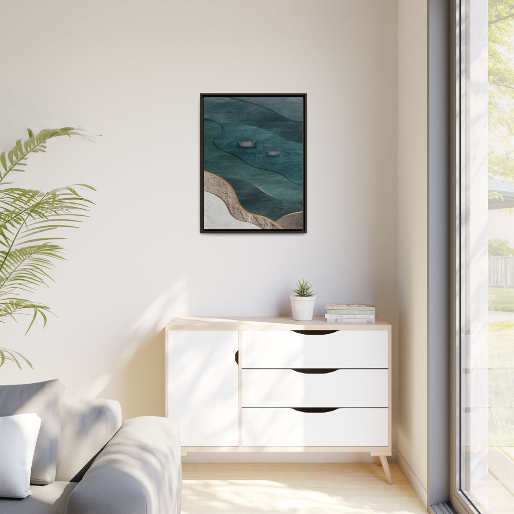 IMVUBU – Hippo Canvas Wall Art
