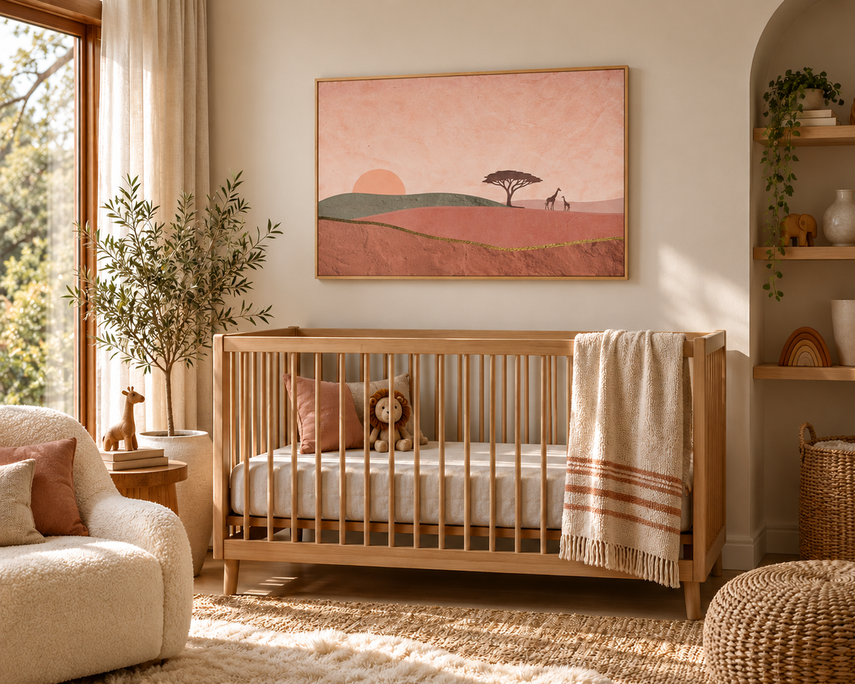 ILANGA 01 – Horizon Giraffe Sunrise Canvas Wall Art