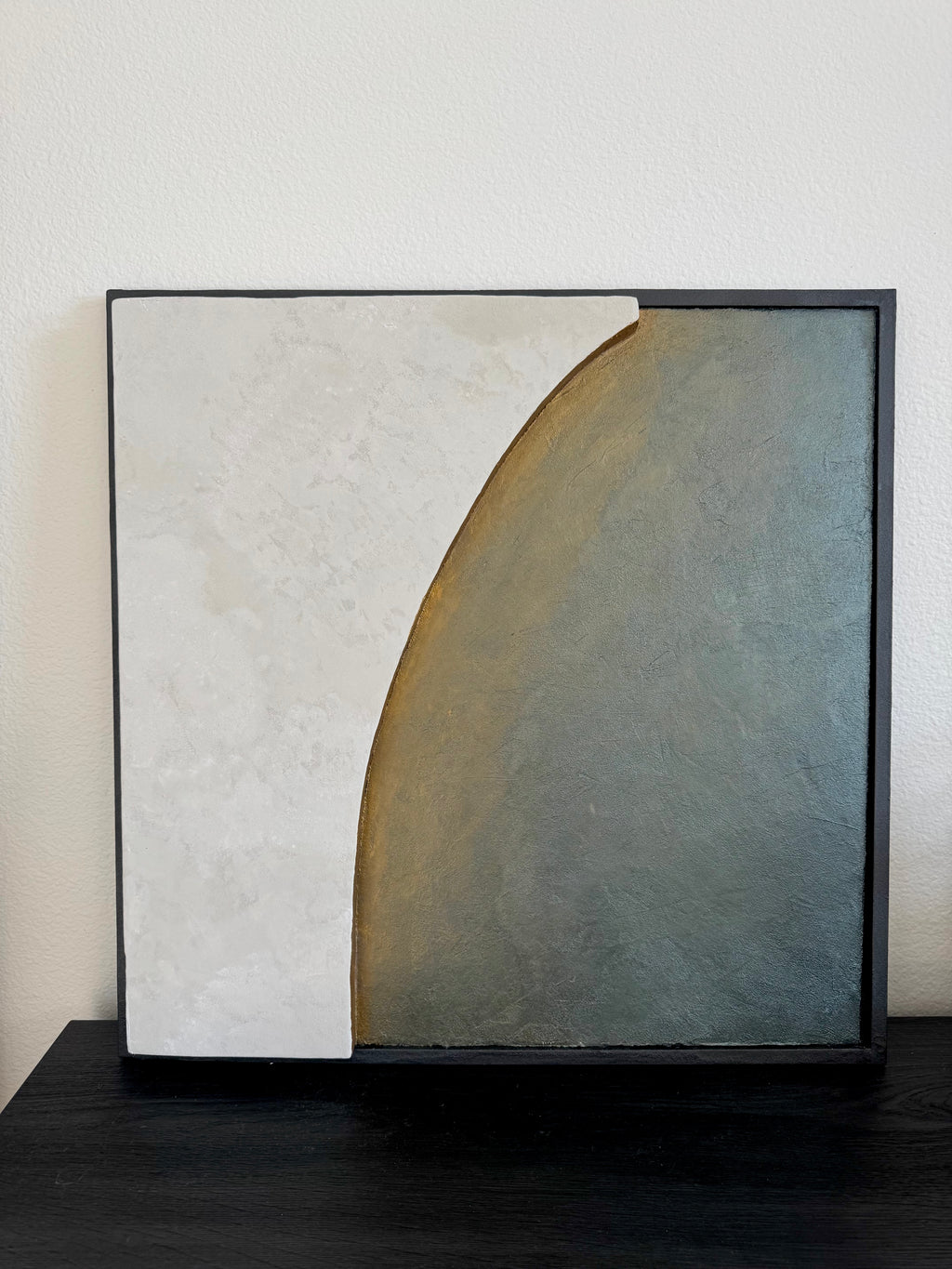 TS 01 Escarpment, alternate angle — two contrasting stone-like planes meeting along a sweeping edge | ACAYA Studio Tsitsikamma collection
