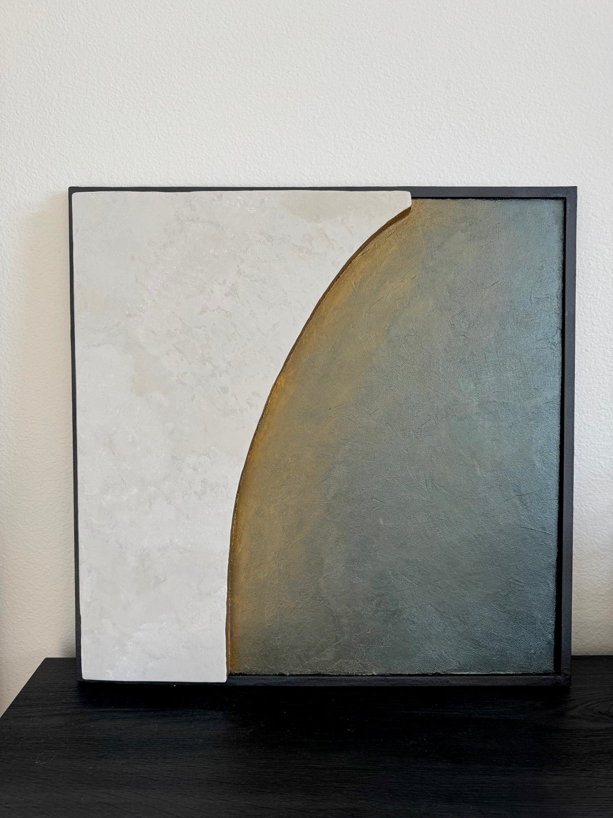 TS 01 Escarpment, alternate angle — two contrasting stone-like planes meeting along a sweeping edge | ACAYA Studio Tsitsikamma collection