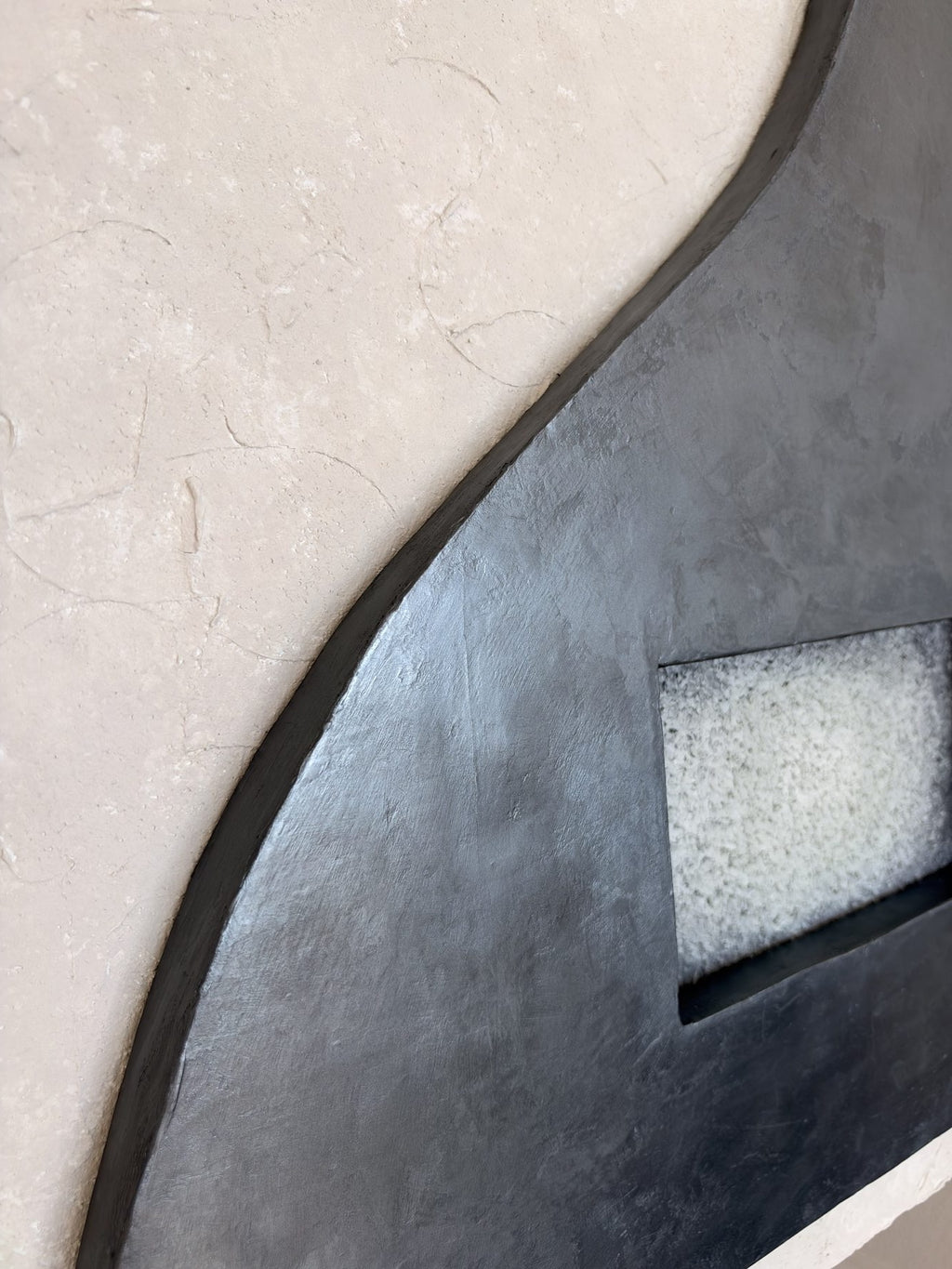 TS 04 Mist handmade plaster wall art, alternate view | ACAYA Studio