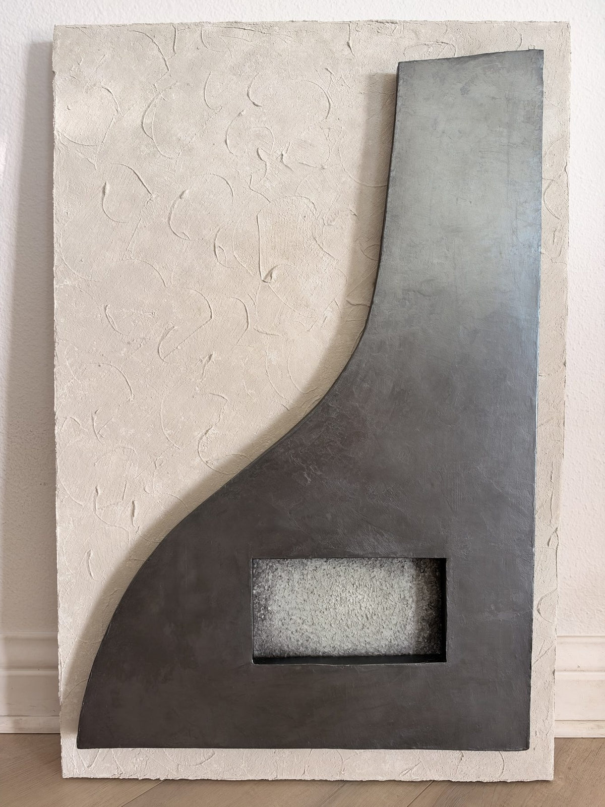 TS 04 Mist handmade plaster wall art, alternate view | ACAYA Studio